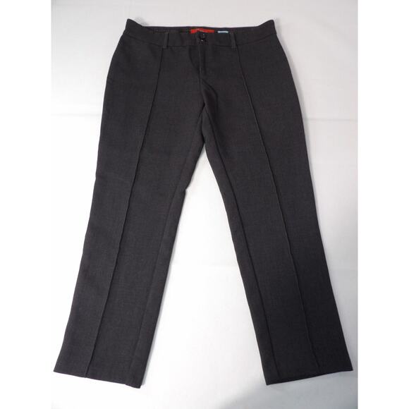 Cartonnier Anthropologie Charlie Ankle Pants Sz 14 Charcoal Gray Career Office - Picture 2 of 13